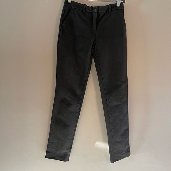Michael Kors Dark Slate Gray 100% Cotton Pants | SZ 2 - Picture 2 of 11